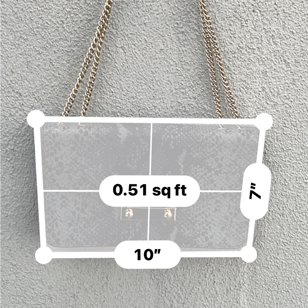 Python Print Gold Chain Crossbody Bag - image 7